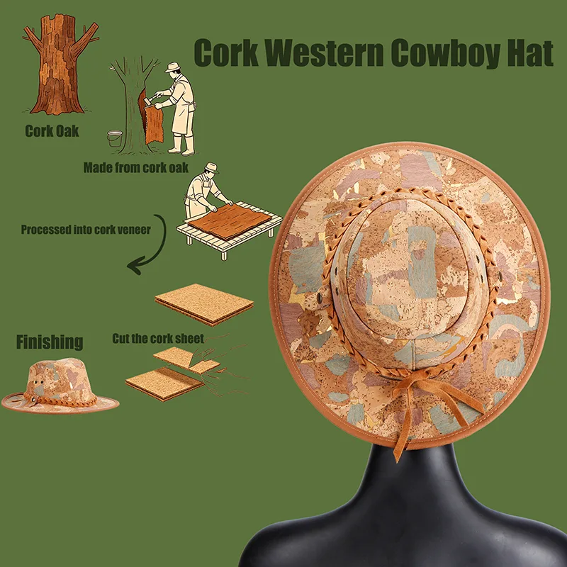 Light Breathable Fashion Cork Cap